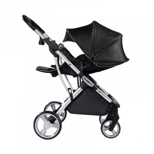 Carucior Reversibil pentru copii, 0-3 ani, pana la 20 kg, Dearest, 1208 Black