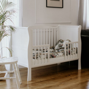 Laterala Deschisa Pentru Patut, Woodies Safe Dreams, DayBed Noble Alb 120 x 60 cm