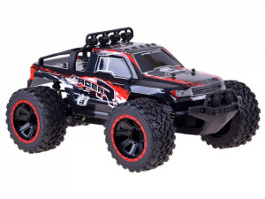 Masinuta de mare viteza, cu telecomanda, controlul directiei, All-terrain, Negru/Rosu