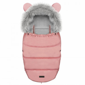 Sac de dormit 4in1, Orificii pentru carucior, sanie, 95 cm x 48 cm, Ricokids, Elmi, Pink