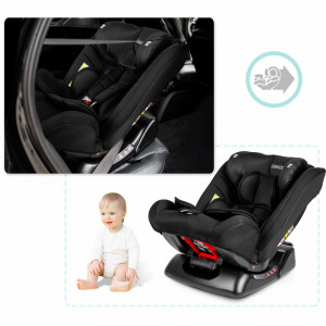 Scaun auto copii, 0 - 36 kg, inclinatie ajustabila, tetiera SIP, parasolar, Ricokids, Luco, Negru + Carton de colorat