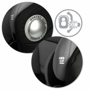 Scaun auto pentru copii, 0 - 36 kg, sistem isofix, rotatie 360 grade, de la nastere la 12 ani, Ricokids, Spinway Pro, Negru