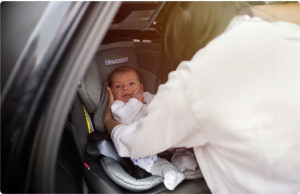 Scaun auto pivotant, pentru copii 0 - 36 kg, cu picior de stabilizare, sistem isofix, rotatie 360 grade, de la nastere la 12 ani, Ricokids, Stigo, Negru