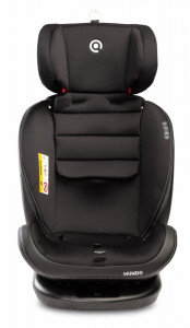 Scaun auto rotativ pentru copii Caretero MUNDO 0-36 Kg Isofix Negru