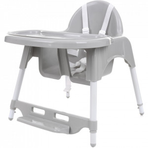 Scaun de masa transformabil, tavita detasabila, suport detasabil, Severno, Basic, Grey