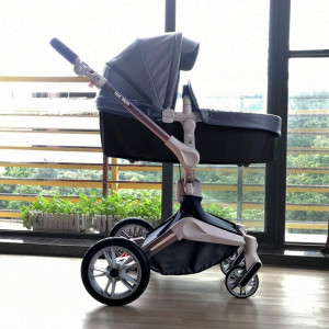 Set 3 in 1 - Carucior Hot Mom 360 Dark Grey 2 in 1 + Scoica auto Joie i-Size i-Gemm 2 Pebble