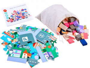 Set de constructie, City Puzzle, 135 de piese
