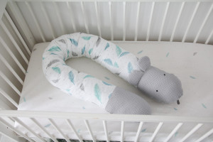 Tiny Star - Perna 3in1 Plumes Sweet, Pentru Maternitate, Hranire, Protectie Patut