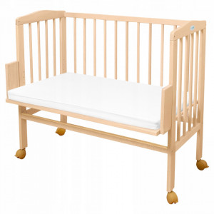 Waldin - Patut Bedside 2in1 Natural , laterala detasabila, co-sleeping