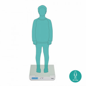 ZOPA - CANTAR BEBELUSI DIGITAL 2 IN 1: MASOARA GREUTATEA SI INALTIMEA