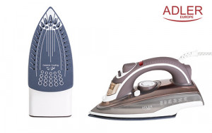 Adler - Fier de de calcat cu auto curatare, talpa ceramica, anti-picurare, filtru anti-calcar, AD 5030