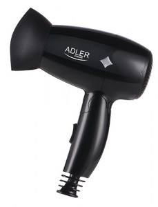 Adler - Uscator de par 1400 W, Negru, AD-2251