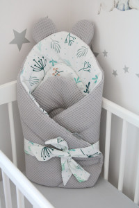 Babyhorn, paturica de infasat multifunctionala, 73 x 73 cm, Tiny Star, Sweet Pastel Spring