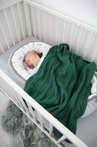 Babynest pentru copii, 80 x 50 cm, ajustabil, portabil, reductor patut, Tiny Star Grey & Plumes