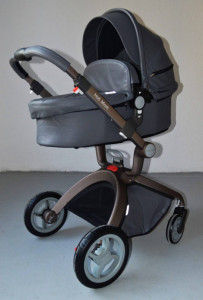 Carucior Copii Hot Mom Premium Dark Grey 3 in 1, varsta intre 0 - 36 luni, elegant, confortabil, sigur si usor de folosit