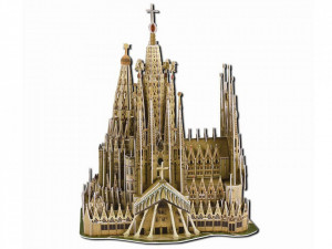 Puzzle 3d, Marile Arhitecturi ale lumii, Basilica Sagrada Familia din Barcelona, 223 de piese
