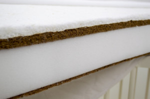 Saltea pentru patut copii, husa cu fermoar, detasabila, Mykids, Fibra, Cocos, Bumbacel 120 x 60 x 10 cm
