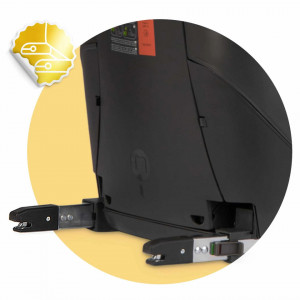 Scaun auto pentru copii, 9 - 36 kg, cu ISOFIX, pozitie reglabila, Ricokids, Qway, Gri Menta