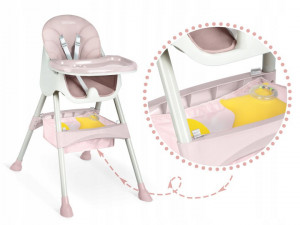 Scaun de masa pliabil 3 in 1, Ricokids, Milo, Roz