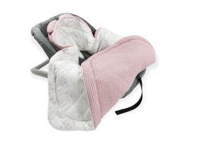 Tiny Star - Husa Pentru Scaun Auto Sweet Love, Paturica De Infasat, Cocon, Fixata Cu Sistem Velcro