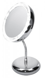 Adler - Oglinda cosmetica reglabila cu lupa si iluminare cu LED AD-2159