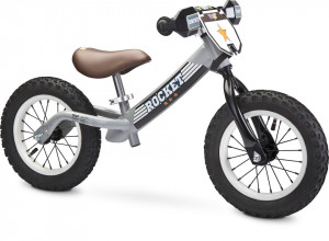 Bicicleta de echilibru pentru copii, Toyz ROCKET Grey