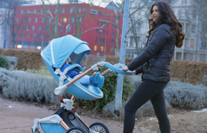 Carucior Copii Hot Mom 360 Blue 2 in 1, varsta intre 0 si 36 de luni, alegerea perfecta pentru voi: design modern, elegant si confortabil