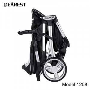 Carucior Reversibil pentru copii, 0-3 ani, pana la 20 kg, Dearest, 1208 Black