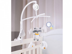 Carusel pentru patut, cu jucarii de plus si cutie muzicala, Jokomisiada
