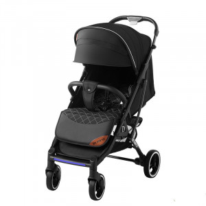 Dearest - Carucior sport pentru copii, usor, pliere tip troller, suporta pana la 22 kg, 819 Black