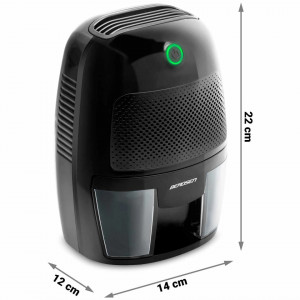 Dezumidificator camera, tehnologie Peltier, operare simpla, detector de nivel al apei, Berdsen, BR-50B, Negru