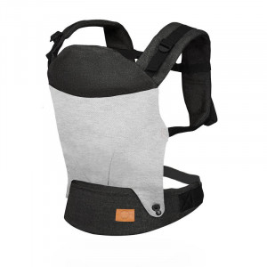 Lionelo - Marsupiu ergonomic pentru copii, 2 in 1 Margareet, Urban Grey