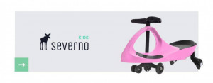 Masinuta pentru copii, cu lumini, sistem de deplasare Wiggle&Go, Severno, Balance, Roz