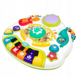 Masuta educativa 2in1, cu tablia detasabila, pian, muzica, lumini si activitati, Ricokids, BT RK-812