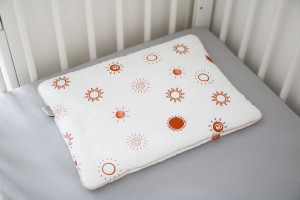 Perna plata pentru bebelusi, 30 x 40 cm, bumbac, Tiny Star, Sunshine