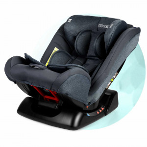 Ricokids - Scaun auto copii, inclinatie ajustabila, 0 - 36 kg, Luco, Dark Blue + Carton de colorat