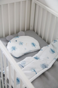 Tiny Star - Paturica Dubla din Bumbac cu Textura de Vafa Magic & Grey