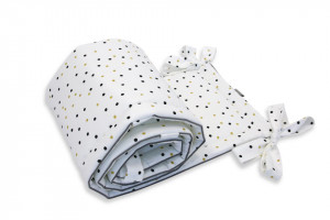 Aparatoare pentru patut copii, Bumbac, 30 cm x 180 cm, Tiny Star Confetti