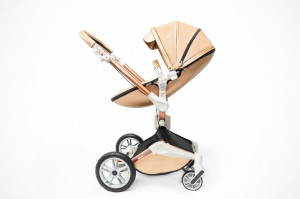 Carucior Copii Hot Mom 360 Champagne 2 in 1, varsta intre 0 si 36 de luni, design modern, elegant si confortabil