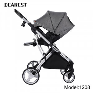 Carucior Reversibil pentru copii, 0-3 ani, pana la 20 kg, Dearest, 1208 Grey