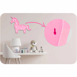 Lampa de veghe, decor pentru camera copilului, Ricokids, Unicorn