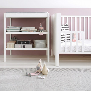 Laterala Deschisa Pentru Patut, Woodies Safe Dreams, DayBed Smooth Alb 120 x 60 cm
