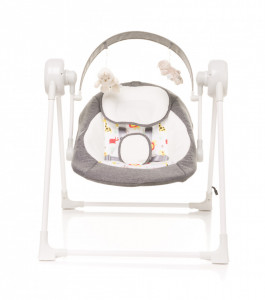 Leagan electric pentru copii 4Baby SWING Gri