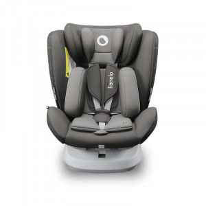 Lionelo - Scaun auto pentru copii Bastiaan One Pozitie de somn, Protectie laterala, Rotire 360 grade, Top Tether, 0-36 Kg, cu Isofix, Gri