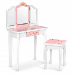 Masuta de toaleta din lemn, pentru copii, Ricokids, 60 x 29 x 98 cm