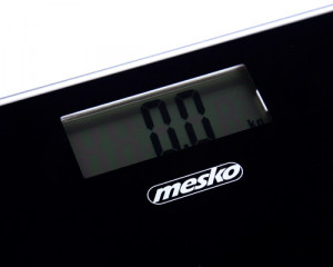 Mesko - Cantar de baie, 150 kg, sticla securizata, LCD, negru, MS 8150B