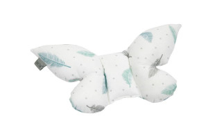 Perna tip fluture, pentru copii, 42 x 22 cm, pentru carucior, patut, leagan, babynest, Tiny Star, Plumes