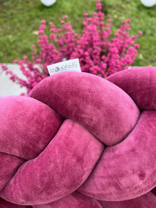 Protectie impletita pentru patut copii, din bumbac catifelat, Sparrow, Velvet Blueberry, 340 cm, Full 120 x 60 cm