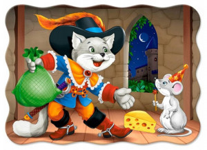 Puzzle pentru copii, Motanul Incaltat, 30 de piese