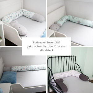 Tiny Star - Perna 3in1 Plumes Sweet, Pentru Maternitate, Hranire, Protectie Patut